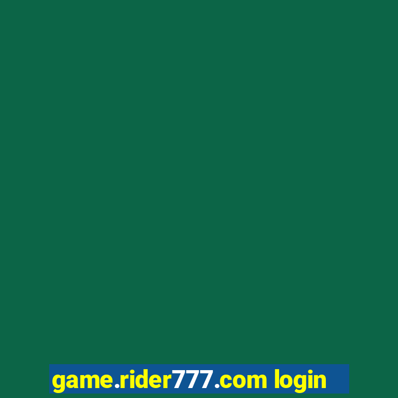 game.rider777.com login